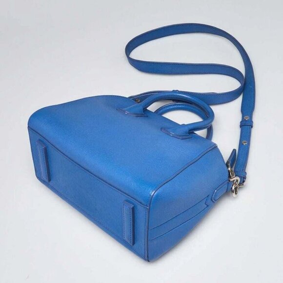 Givenchy Blue Sugar Goatskin Leather Mini Antigona Bag - Picture 3 of 12